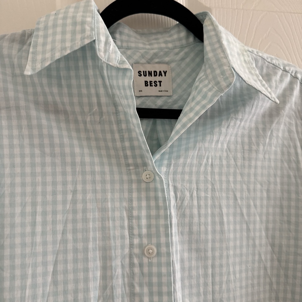 Sunday Best Light Blue Checkered Shirt